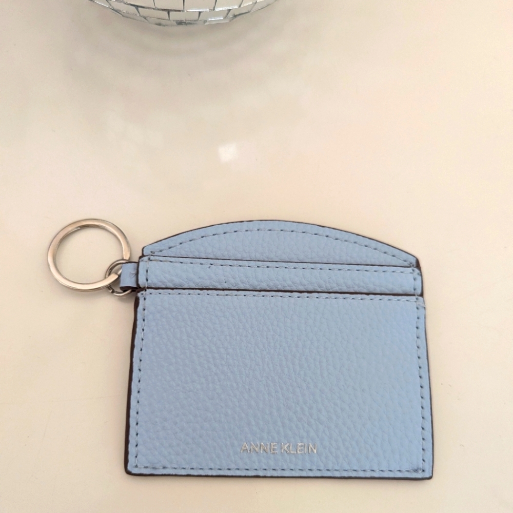 Anne Klein Light Blue Key & Card Holder - Picture 1 of 4
